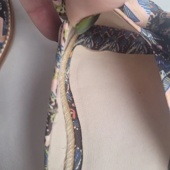 Caslon Boho Slipon Slide Sandal Bow Detail Hardsole Size 9.5M - Picture 5 of 8